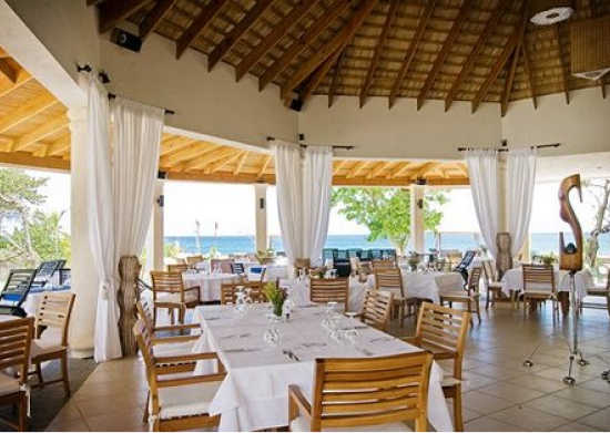 Hotel patio dining area near Sosua