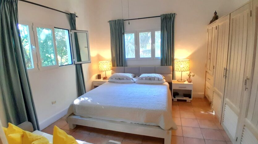 Table lamps in bedroom
