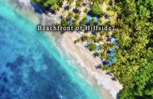 Beachfront and hillside properties on the Dominican Republic's North Coast illustrating maritime-zone and zoning differences.