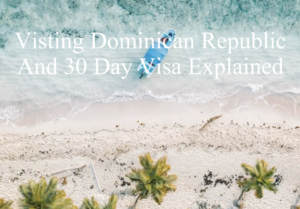 Passport and boarding pass at Dominican Republic airport