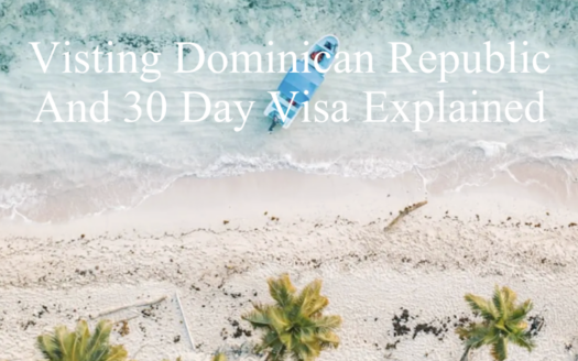Passport and boarding pass at Dominican Republic airport