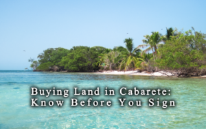 Undeveloped land parcel near Cabarete, Dominican Republic, representing land due diligence for foreign buyers