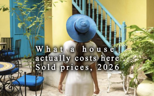 Oceanfront villa and inland villa in Cabarete showing the price gap in North Coast Dominican Republic property
