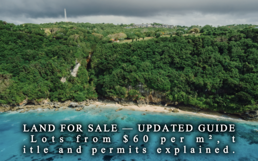 Hillside building lot with ocean view above the North Coast of the Dominican Republic