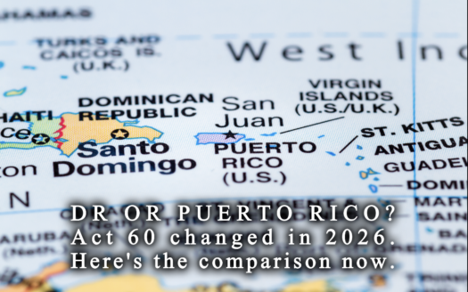 Map of the Mona Passage showing Puerto Rico and the Dominican Republic side by side
