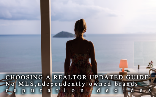 James Oosterman, CIPS, of Blue Sail Realty with buyers in Cabarete, Dominican Republic