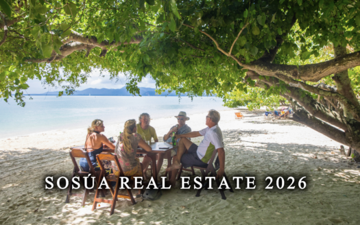 Sosúa Bay with El Batey and the hills above, the most-listed property market in the Dominican Republic